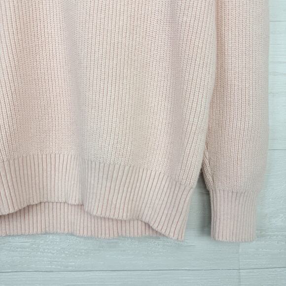Hatch Hannah Maternity Sweater Size 3 Large Pale Pink Cotton Cashmere Blend Knit - Picture 6 of 16